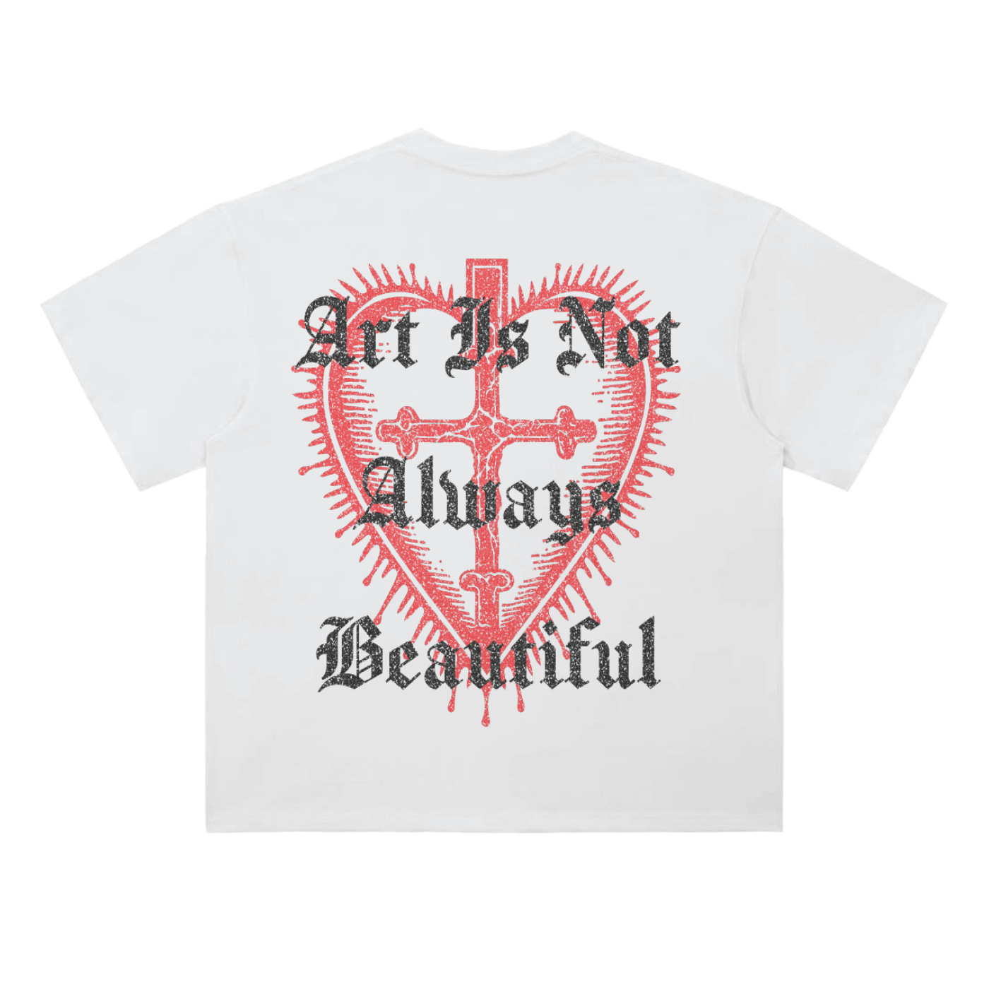 'Distorted Face' Tee (WHITE)